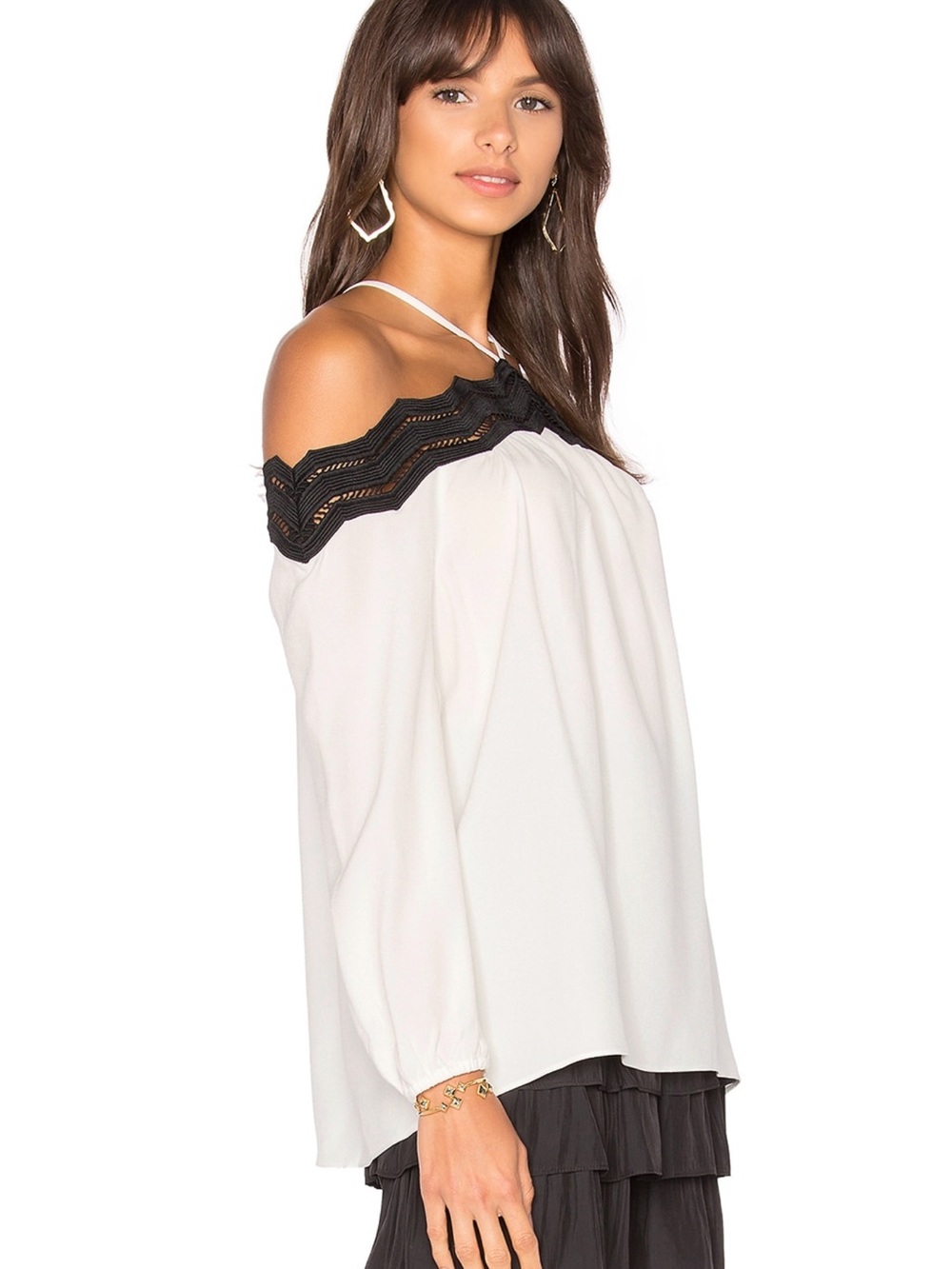 NWT Ramy Brook Sandy Off Shoulder Halter Top M